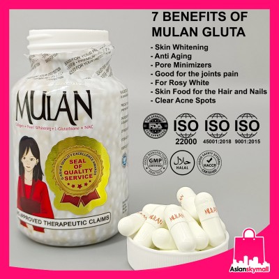 MULAN 4 in 1 Whitening X30 500mg, 60 Capsules